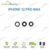 Lentille Caméra Arrière avec Contour iPhone 12 Pro Max Bleu