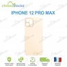 Vitre Arrière Or iPhone 12 Pro Max (Large Hole)