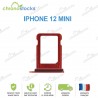 Tiroir SIM Rouge iPhone 12 mini