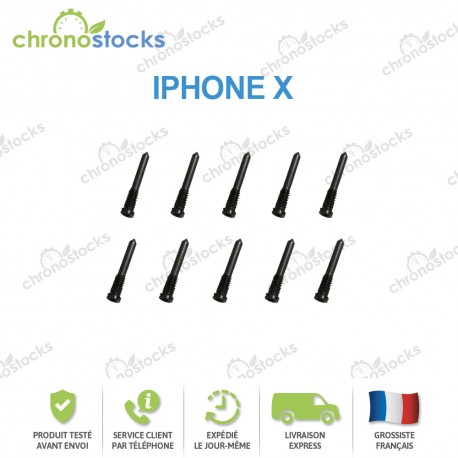 Vis Torx Noir iPhone X (x10)