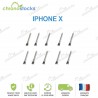 Vis Torx Argent iPhone X (x10)