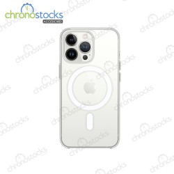 Coque silicone arrière transparente MagSafe iPhone 13