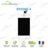 Ecran LCD vitre tactile pour iPhone 4 blanc compatible