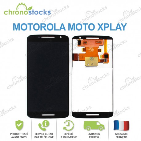 Vitre tactile écran LCD Motorola Moto X Play noir