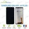 Ecran complet vitre tactile Samsung Galaxy J4 Plus J415F OLED  noir