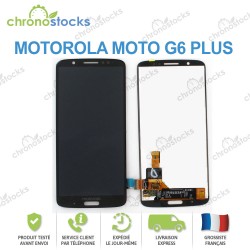 Vitre tactile écran LCD Moto G6 Plus noir