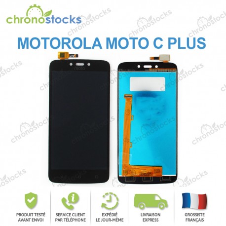 Vitre tactile écran LCD Motorola Moto C Plus noir