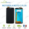 Ecran LCD vitre tactile pour Lenovo Moto C Plus noir