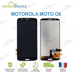 Vitre tactile + écran LCD Moto G6 noir