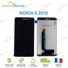 Ecran LCD vitre tactile pour Nokia 6 2018 noir