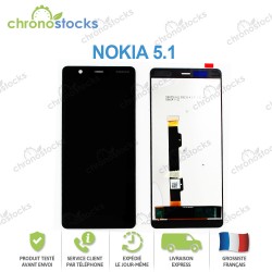 Vitre tactile écran LCD Nokia 5.1 noir
