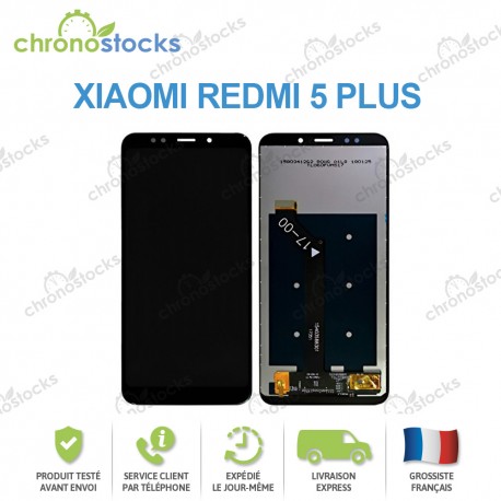 Ecran LCD vitre tactile Xiaomi Redmi 5 Plus noir