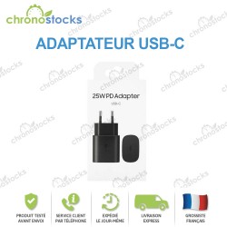 Adaptateur Secteur USB-C 25W Noir