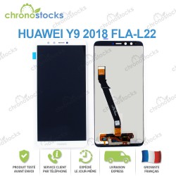 Ecran LCD vitre tactile Huawei Y9 2018 blanc