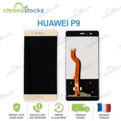 Vitre tactile + écran LCD Huawei P9 or doré