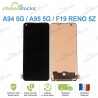 Ecran Oled vitre tactile pour Oppo A94 5G / A95 5G / F19 Reno 5Z noir