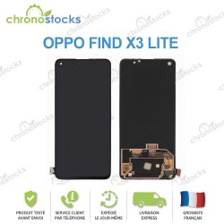 Ecran LCD vitre tactile pour Oppo Find X3 Lite Noir