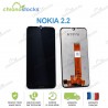 Ecran LCD vitre pour tactile Nokia 2.2 noir