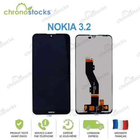 Vitre tactile écran LCD Nokia 3.3 noir