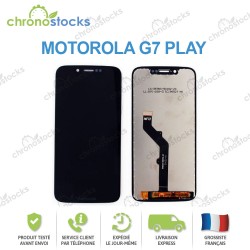 Ecran LCD vitre tactile Motorola G7 Play noir