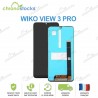Ecran complet vitre tactile pour Wiko View 3 Pro noir