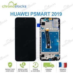 Ecran LCD + vitre tactile + châssis Huawei P smart Psmart 2019 noir