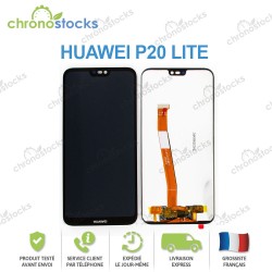 Ecran LCD vitre tactile pour Huawei P20 Lite noir Ane-Lx1