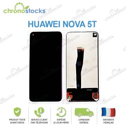 Vitre tactile écran LCD pour Huawei Nova 5T noir