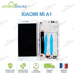 Ecran LCD vitre tactile chassis pour Xiaomi Mi A1 Mi 5X blanc