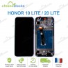 Ecran LCD vitre tactile châssis Honor 10 lite / 20 Lite noir HRY-LX1