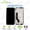 Ecran LCD vitre tactile châssis Xiaomi Mi Play noir