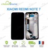Ecran LCD vitre tactile châssis Xiaomi Redmi Note 7 noir