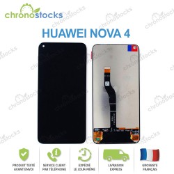 Ecran LCD vitre tactile pour Huawei nova 4 noir VCE-AL00