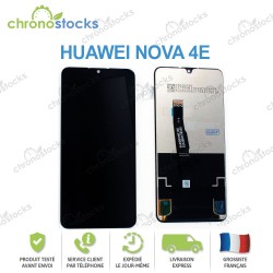 Vitre tactile écran LCD pour Huawei Nova 4E noir MAR-AL00