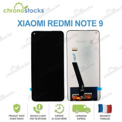 Ecran LCD vitre tactile Xiaomi Redmi Note 9 noir