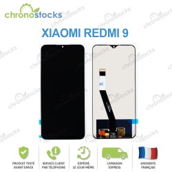 Ecran LCD vitre tactile pour Xiaomi Redmi 9 noir (France)