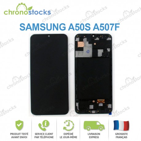 Ecran LCD vitre tactile pour Samsung A50 SM-A505F noir