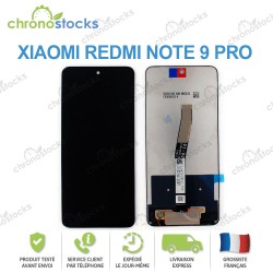 Ecran LCD vitre tactile Xiaomi Redmi Note 9 pro noir