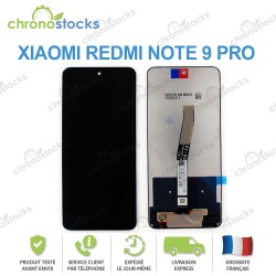Ecran LCD vitre tactile pour Xiaomi Redmi Note 9 pro noir