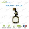 Bouton Home iPhone 6 / 6 Plus blanc sans empreinte