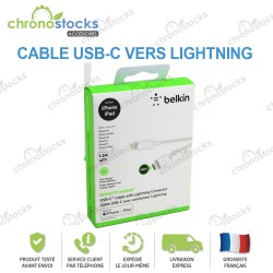 Câble Belkin USB-C vers Lightning 1m
