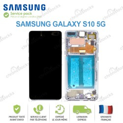 Ecran complet Samsung Galaxy S10 5G SM-G977F argent