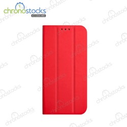 Coque rabattable rouge Samsung A02S / A03S