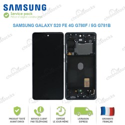 Ecran complet original Samsung Galaxy S20 FE 4G G780F / 5G G781B Noir