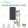 Ecran LCD vitre tactile châssis Xiaomi Redmi Note 8 Pro noir