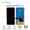 Ecran Oled vitre tactile pour Xiaomi Mi Note 10 Noir