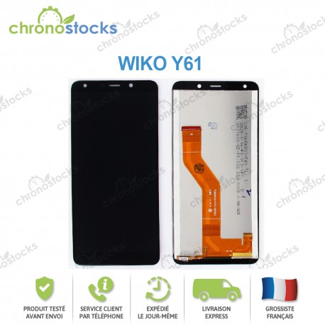 Ecran LCD vitre tactile Wiko Y61 Noir