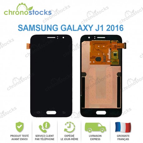 Ecran complet compatible Samsung Galaxy J1 2016 J120F noir