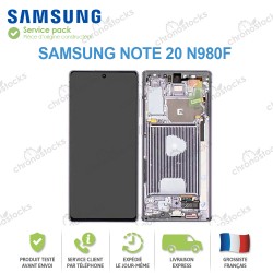 Ecran LCD vitre tactile pour Samsung Note 20 SM-N980F gris