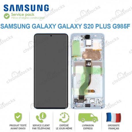 Ecran complet original Samsung Galaxy S20 Plus G985F / G986F bleu
